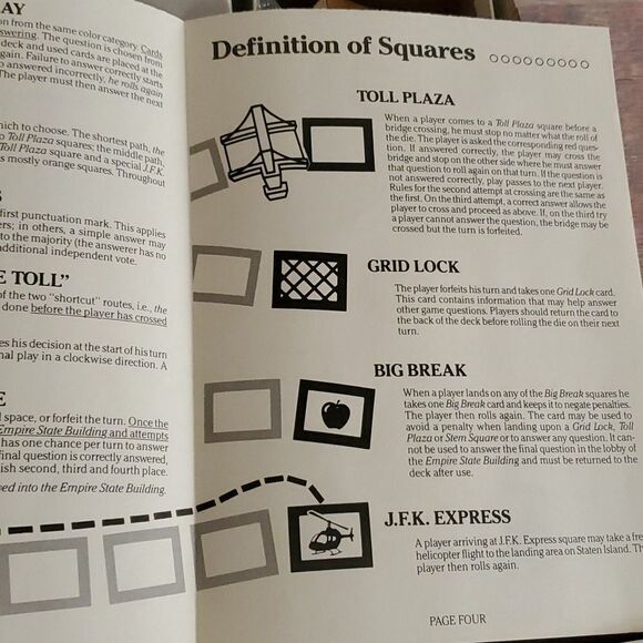 Vintage NYC TRIVIA board game educational blends chance strategy knowledge - Picture 9 of 10